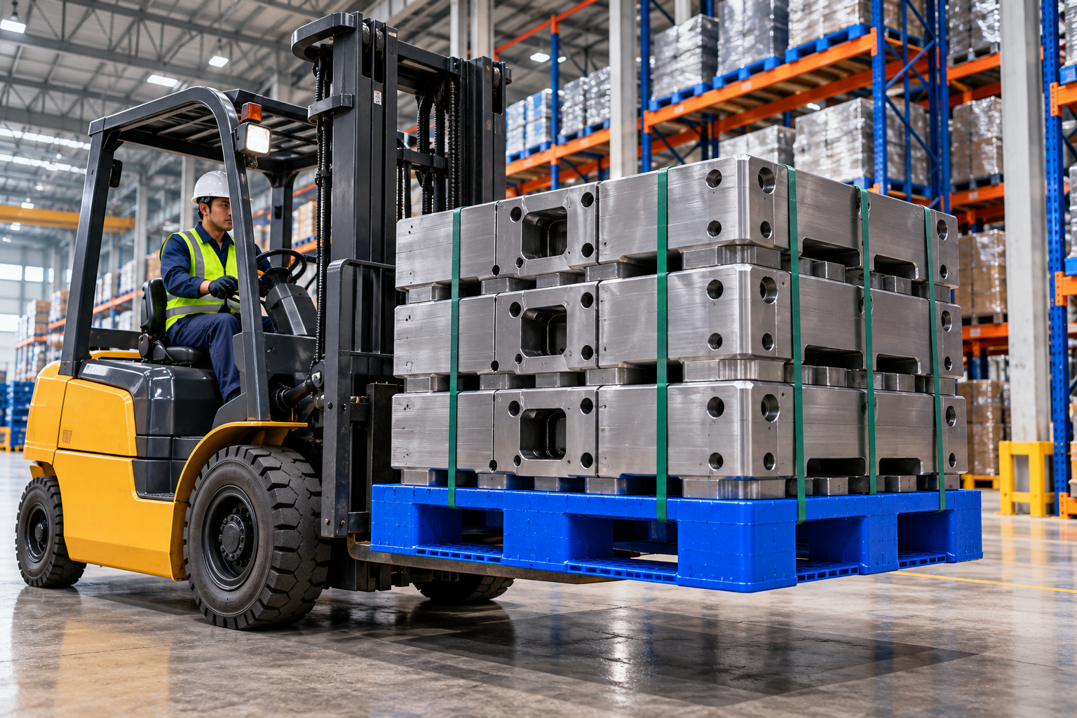 Pallet nhựa chịu tải nặng
