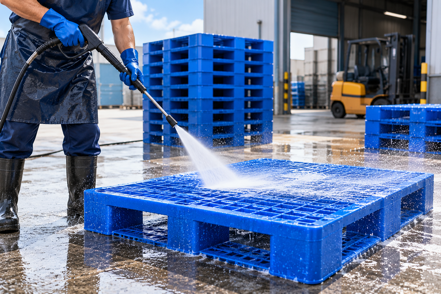 Cách vệ sinh pallet nhựa