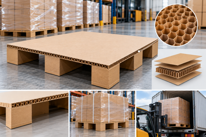 Pallet giấy tổ ong: Cấu tạo, ưu điểm và ứng dụng thực tế