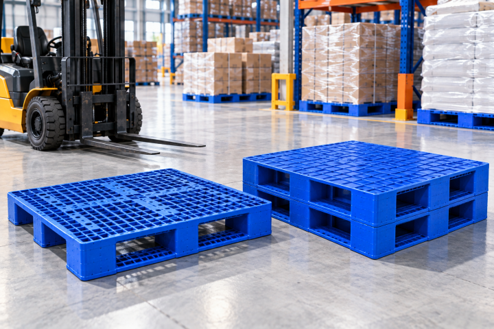 Pallet nhựa 1 mặt và 2 mặt: Nên chọn loại nào?