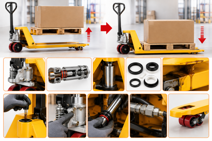 Xe nâng tay bị tụt càng: Nguyên nhân và cách xử lý